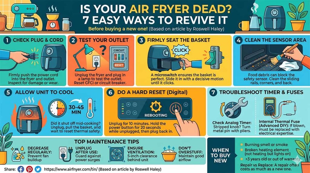 Air Fryer Won’t Turn On- 7 Ways to Fix It