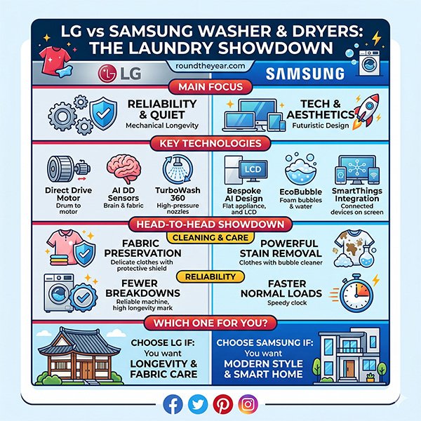 LG vs Samsung Washer and Dryers
