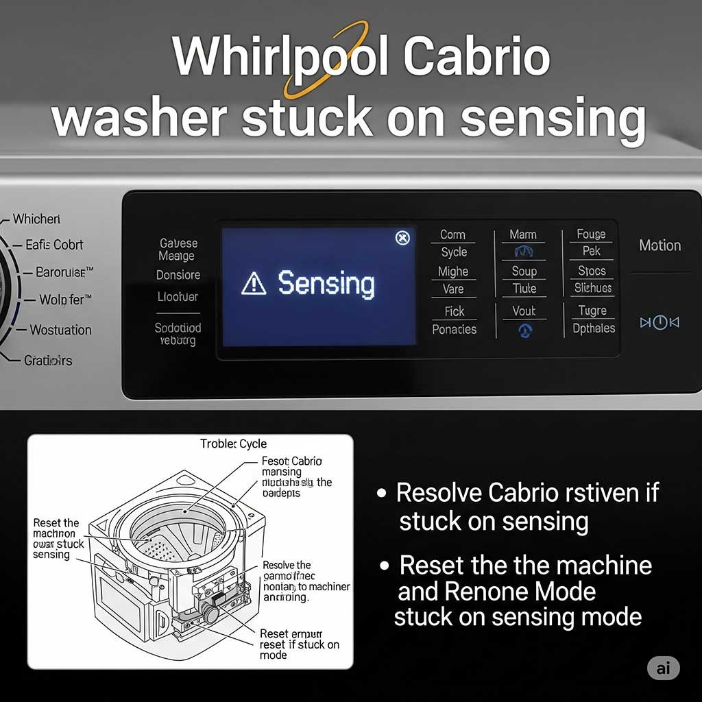 Whirlpool Cabrio Washer Stuck on Sensing? Fix It Now!