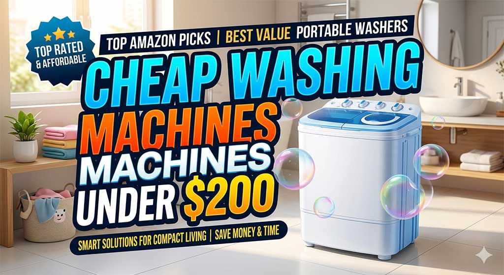 7 Cheap Washing Machines Under $200 – Tested & Reviewed!