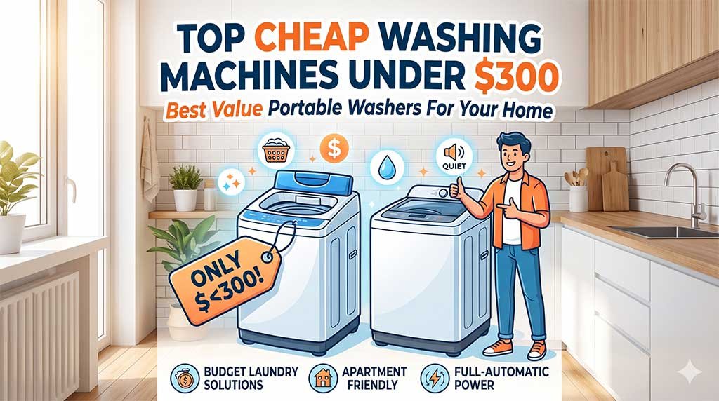 7 Cheap Washing Machines Under $300 – Tested & Reviewed!