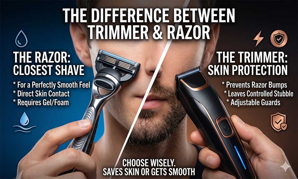 Difference Between Trimmer and Razor: Which Should You Use?