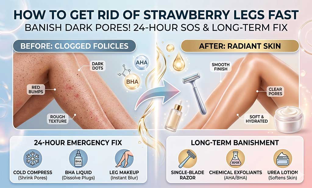 How to Get Rid of Strawberry Legs Fast (Real 24Hr Pro Fix)