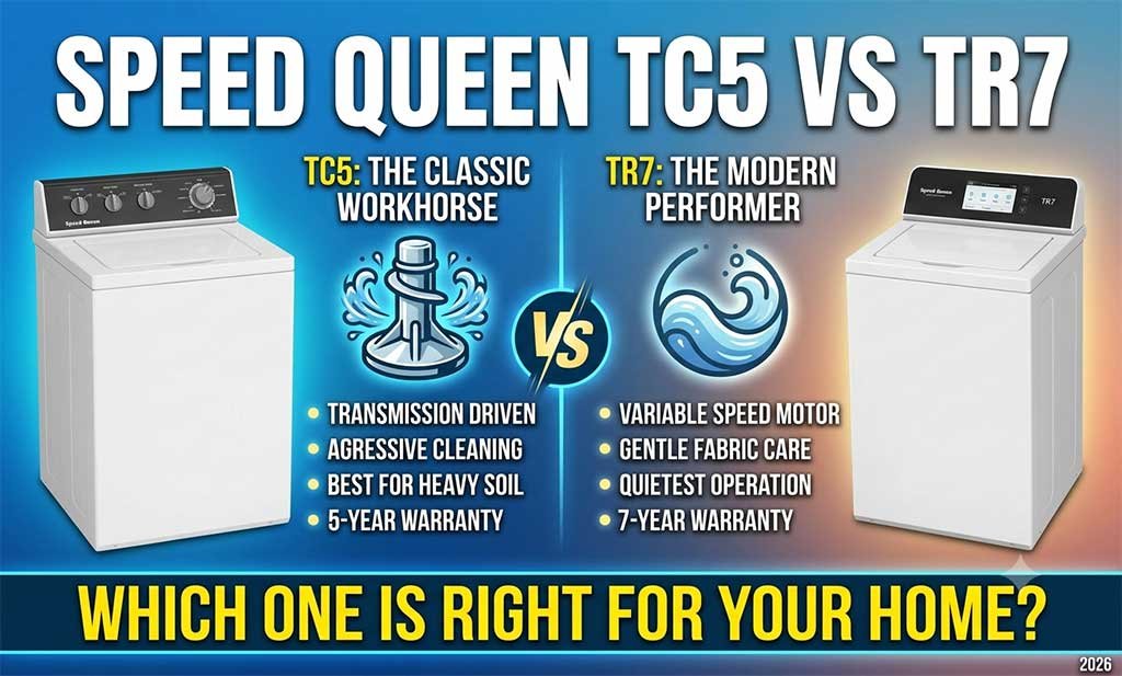 Speed Queen TC5 vs TR7: Which Washer Should You Buy?
