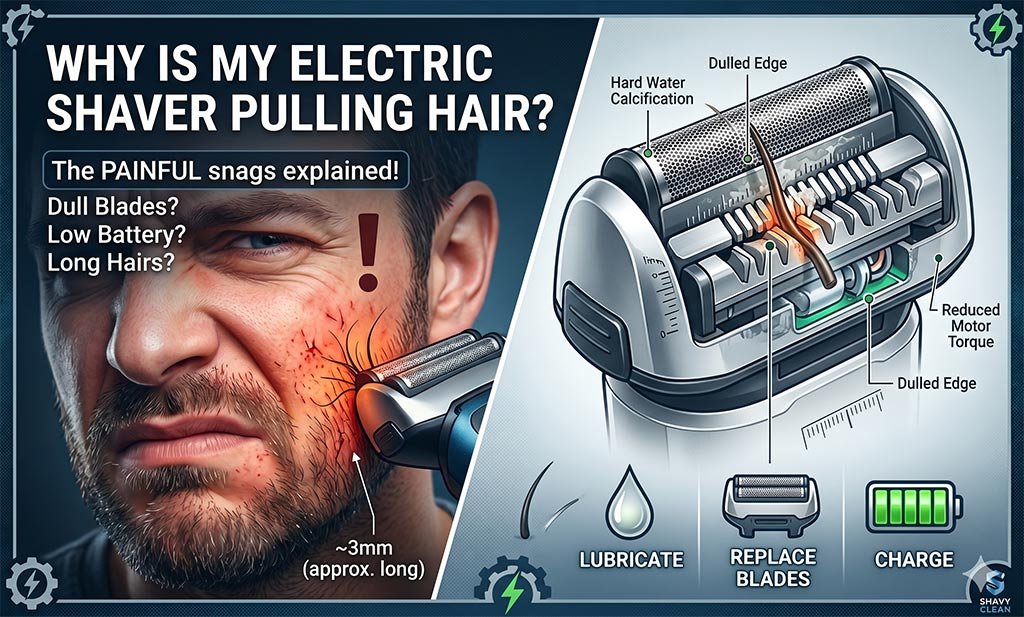 Why Is My Electric Shaver Pulling Hair? Causes & Fixes!