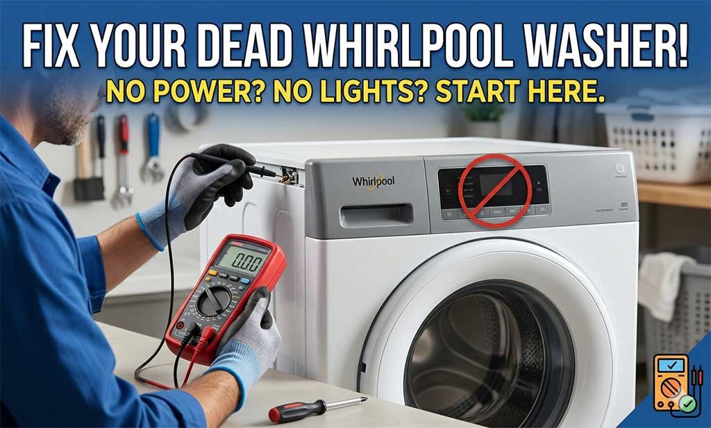 Whirlpool Washing Machine No Power No Lights – Causes & Fixes!