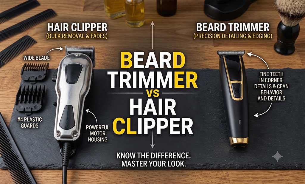 Beard Trimmer vs Hair Clipper: The Real Difference Explained!