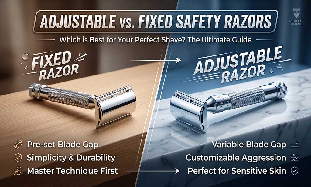 Adjustable vs. Fixed Safety Razors: Which Gives the Best Shave?