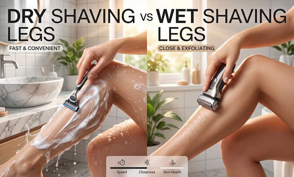 Dry vs Wet Shaving Legs: Which Gives Smoothest Results?