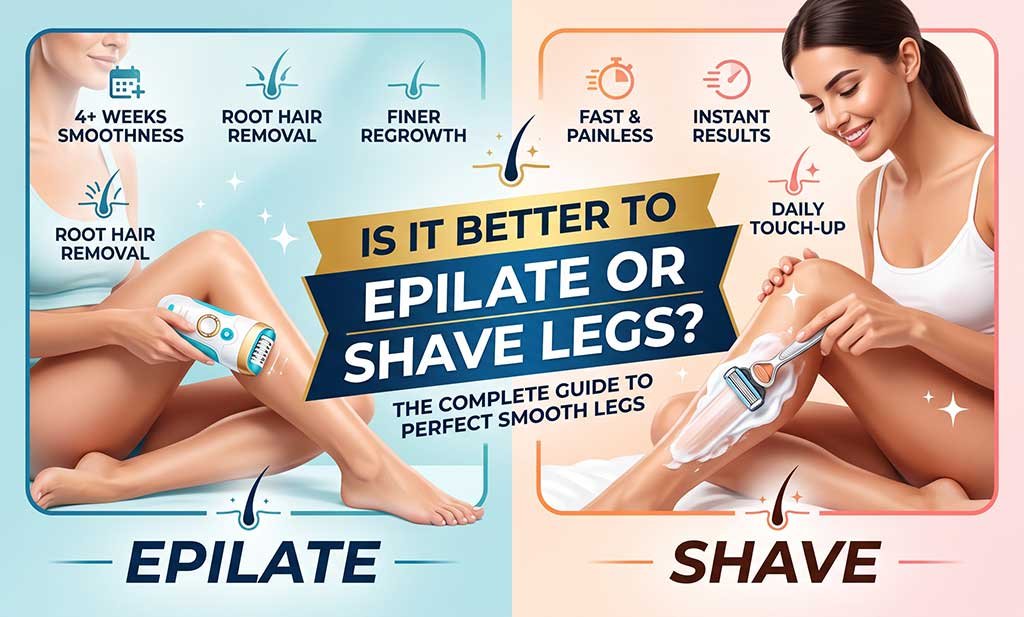 Is It Better to Epilate or Shave Legs? [Pros & Cons]