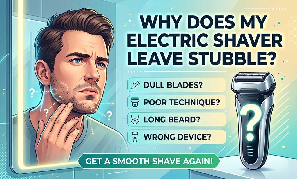 Why Does My Electric Shaver Leave Stubble? (Causes & Fixes)